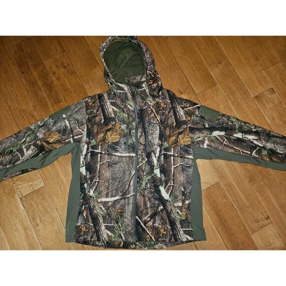 New FOYKUED 2pc Camouflage Hunting Suit Fleece Lining & Water-Resistant Men XXL - Picture 3 of 13